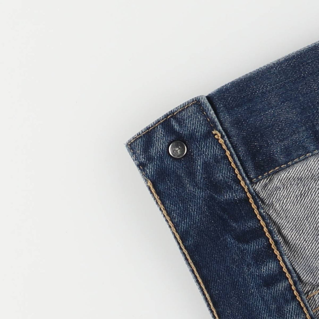 Dark blue 00'S Levi's 70500-0401 Euro model denim jacket, denim jacket, men's size L cotton blue type Vintage Second Hand