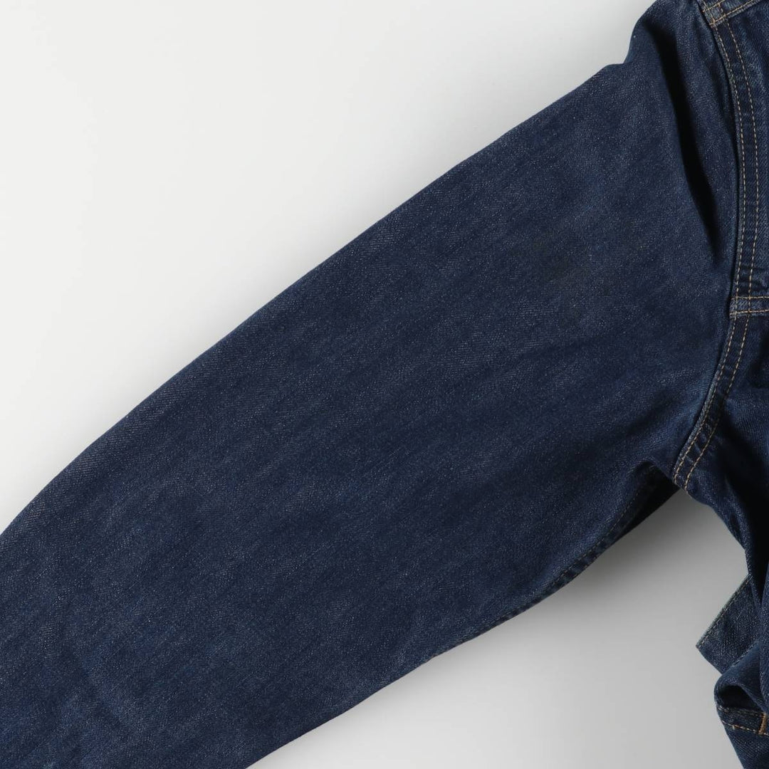 Dark blue 00'S Levi's 70500-0401 Euro model denim jacket, denim jacket, men's size L cotton blue type Vintage Second Hand