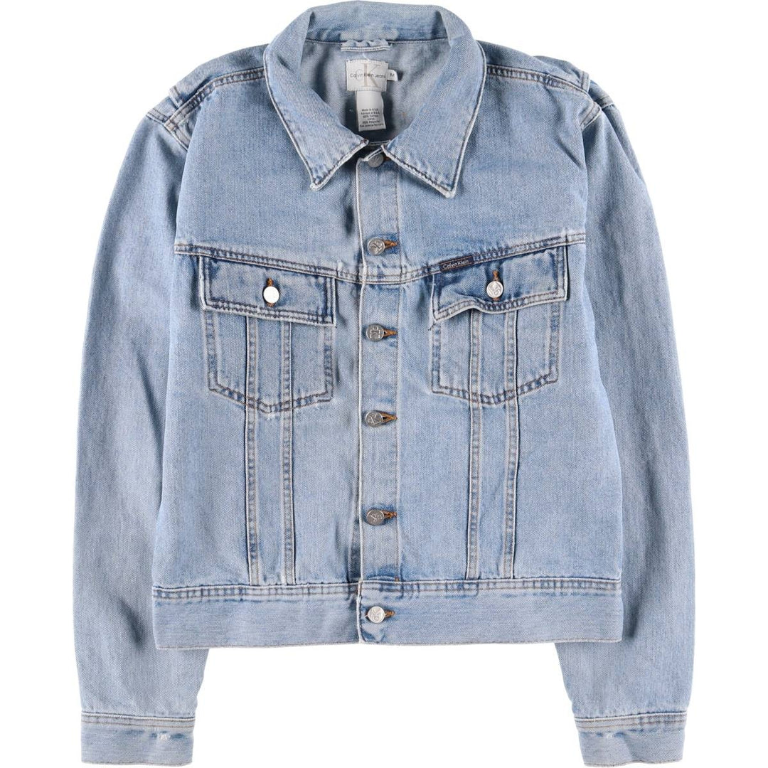 90s~00'S Calvin Klein JEANS denim jacket, denim jacket, made in USA, men's size M cotton blue type Vintage Second Hand