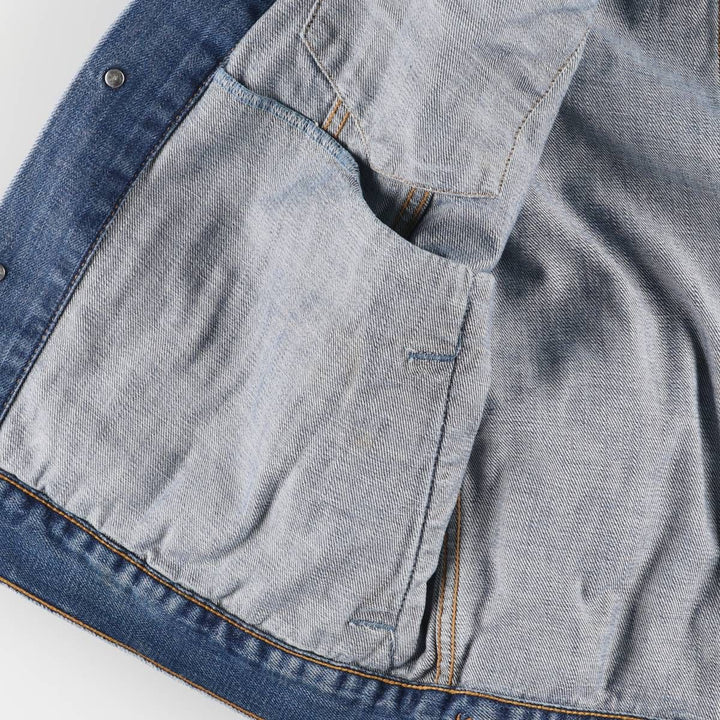 Levi's 70550-0414 Euro Model Denim Jacket, G-Jean, Men's XXL cotton blue type Vintage Second Hand