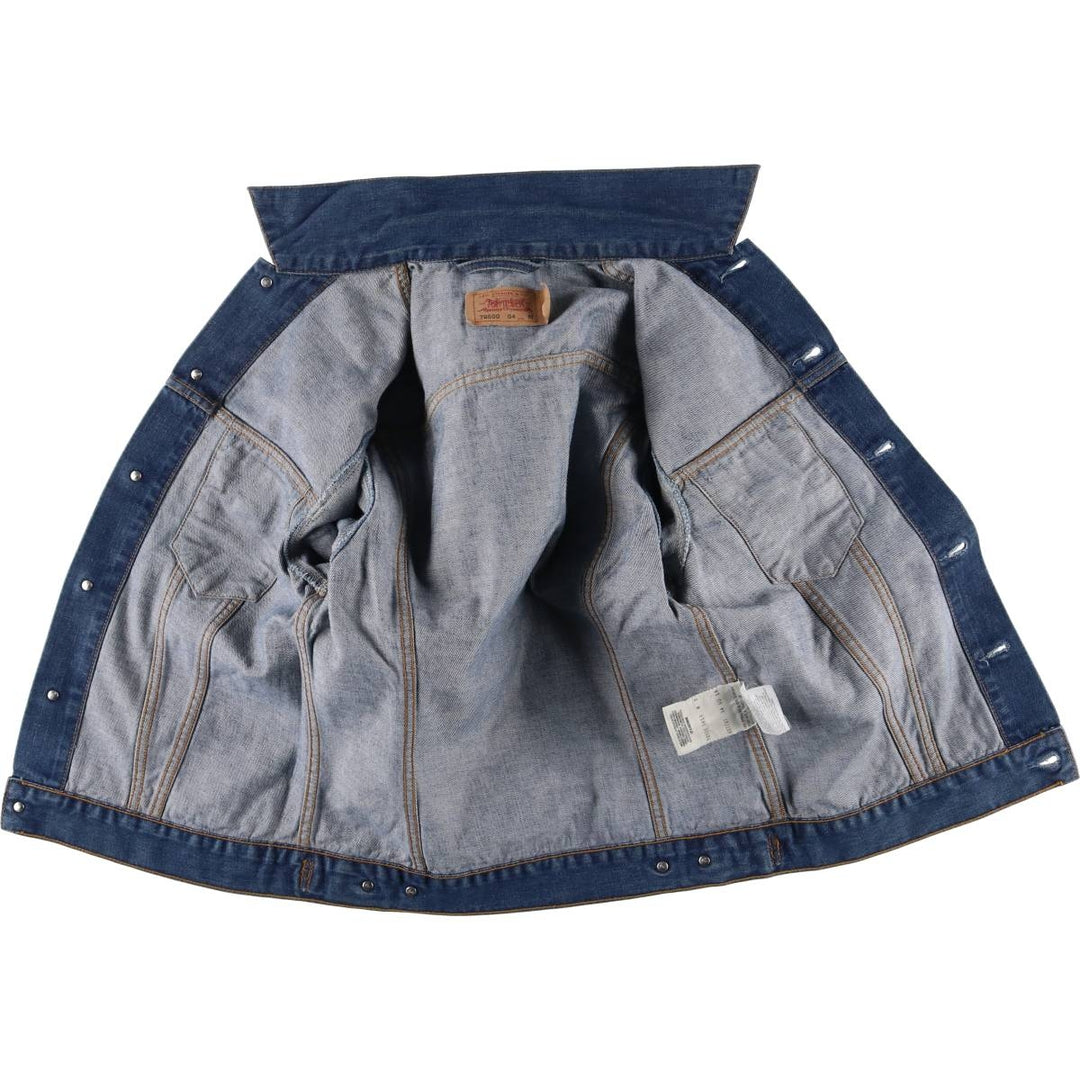 00'S Levi's 70550-0414 Euro Model Denim Jacket, G-Jean, Men's M cotton blue type Vintage Second Hand