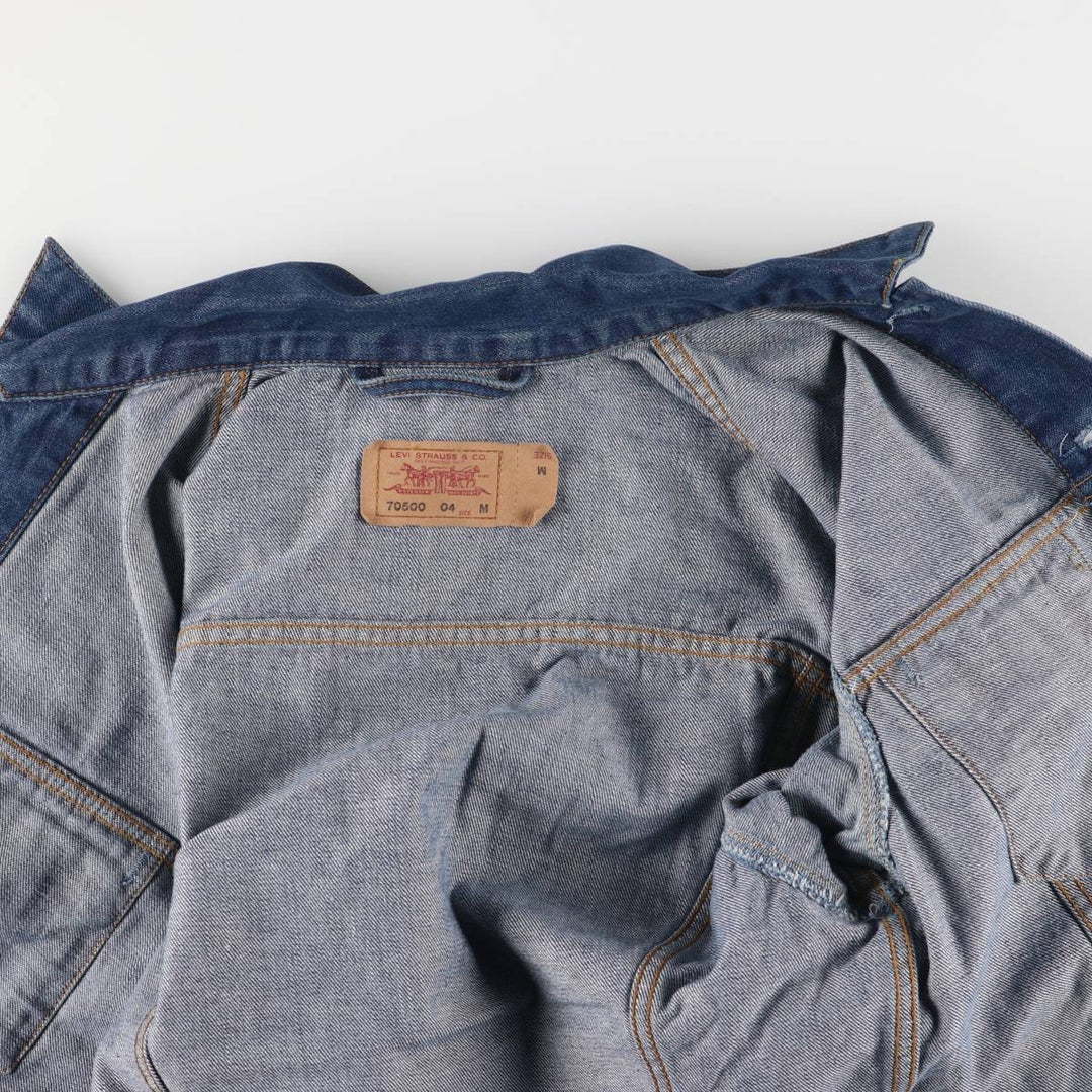 00'S Levi's 70550-0414 Euro Model Denim Jacket, G-Jean, Men's M cotton blue type Vintage Second Hand