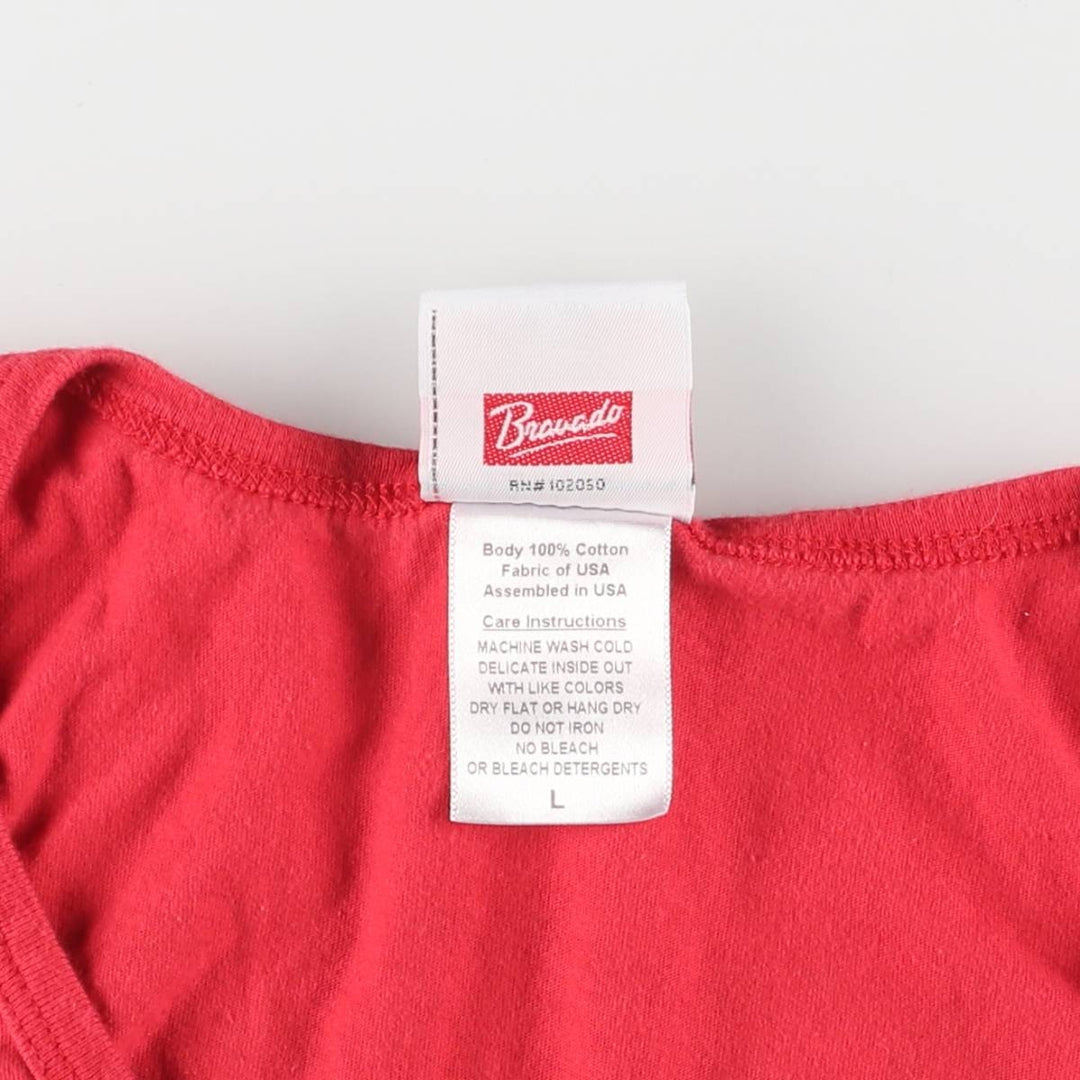 Harley-Davidson Tank Top Made in USA Women's Size L cotton red type Vintage Second Hand