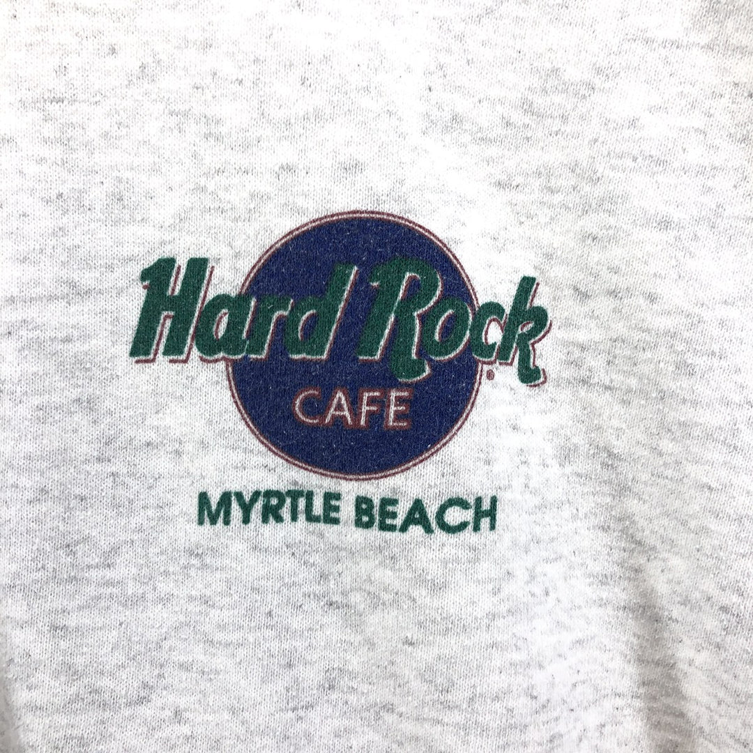 90'S Hard Rock Cafe Advertising Sweatshirt, Made in USA, Men's L, Vintage cotton gray type Vintage Second Hand