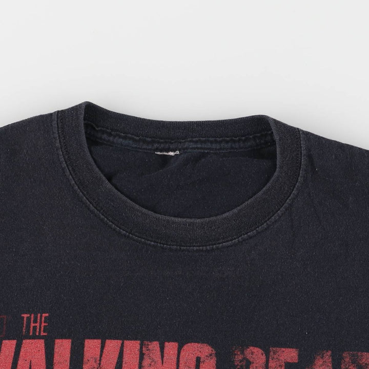 THE WALKING DEAD The Walking Dead Movie T-shirt Men's S size unclear black type Vintage Second Hand