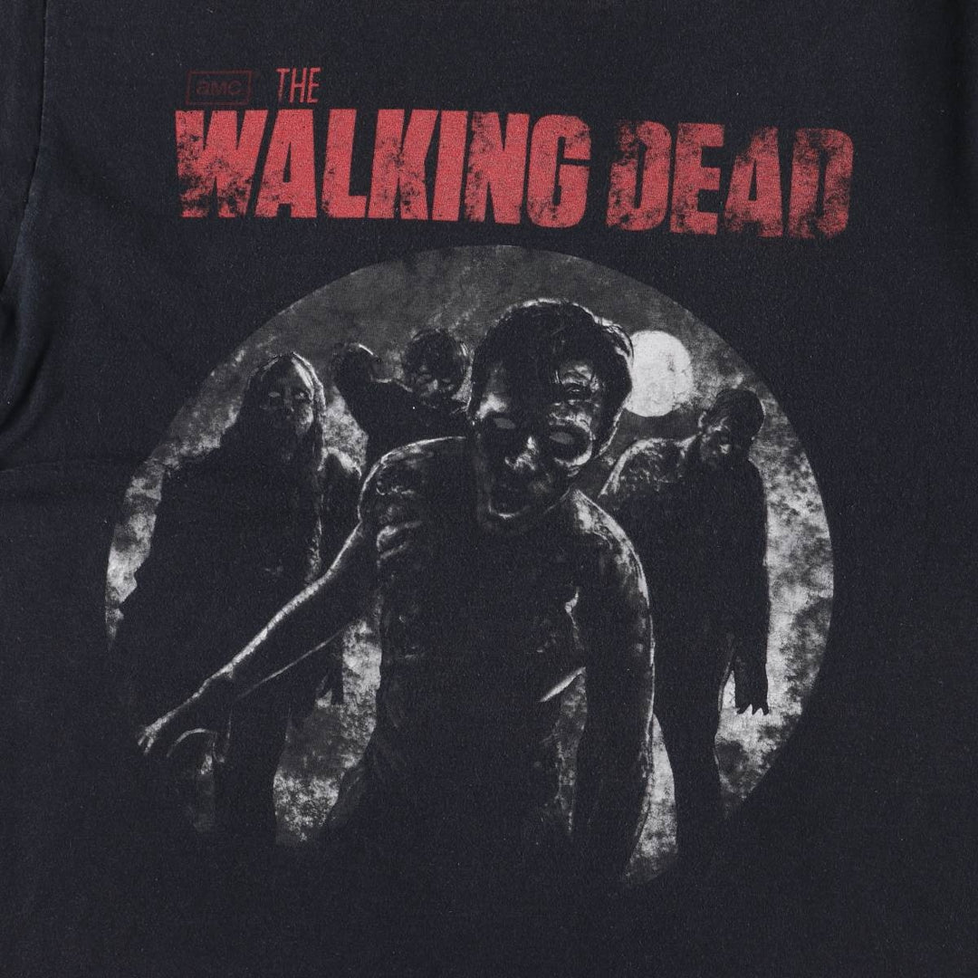 THE WALKING DEAD The Walking Dead Movie T-shirt Men's S size unclear black type Vintage Second Hand