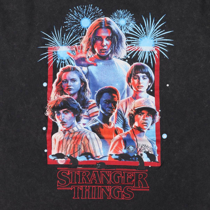 Big size STRANGER THINGS Stranger Things movie T-shirt for men, equivalent to XXXL cotton black type Vintage Second Hand