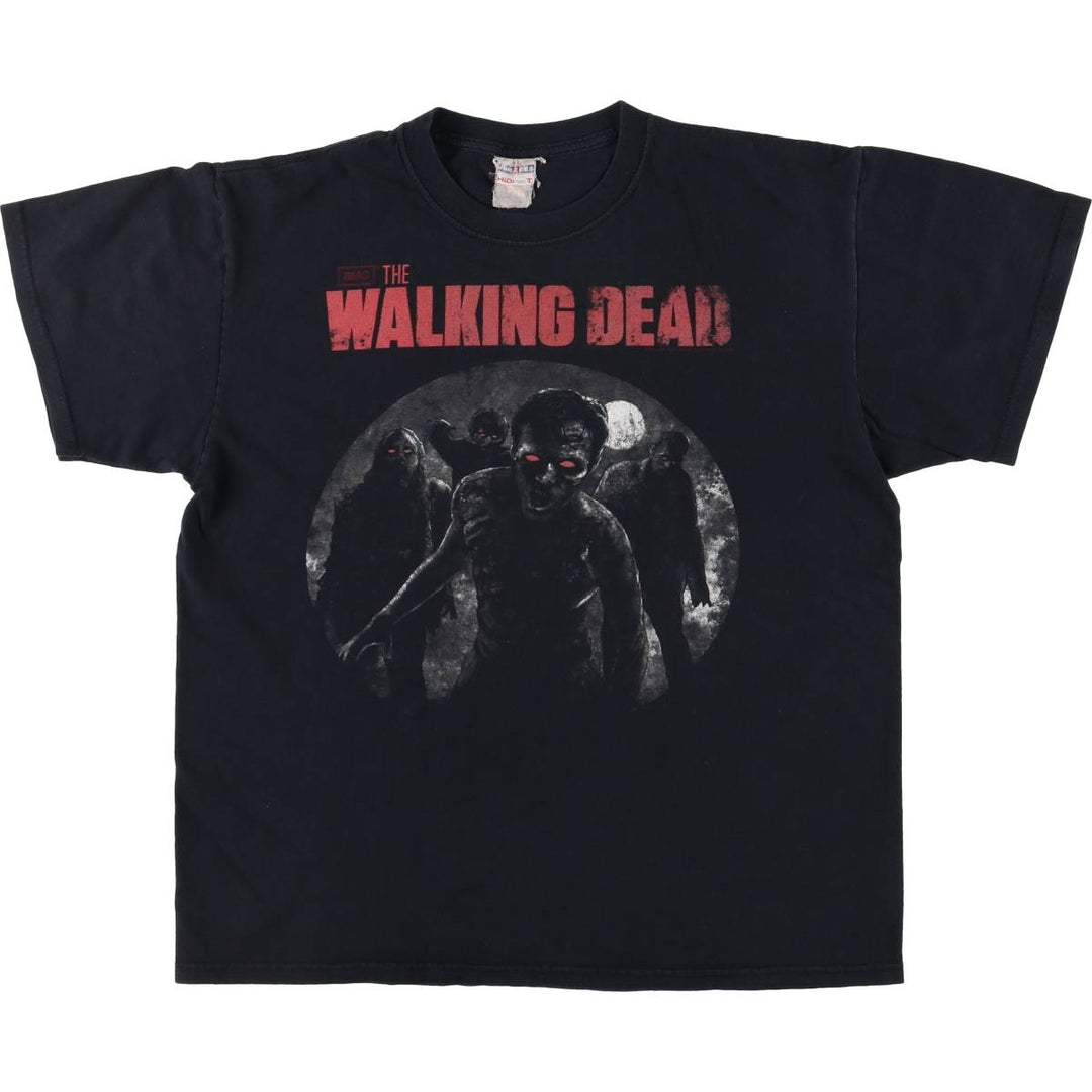 Jerzees THE WALKING DEAD Movie T-shirt for men (size L) unclear black type Vintage Second Hand
