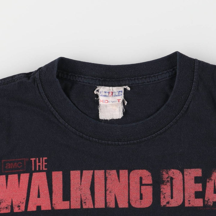 Jerzees THE WALKING DEAD Movie T-shirt for men (size L) unclear black type Vintage Second Hand