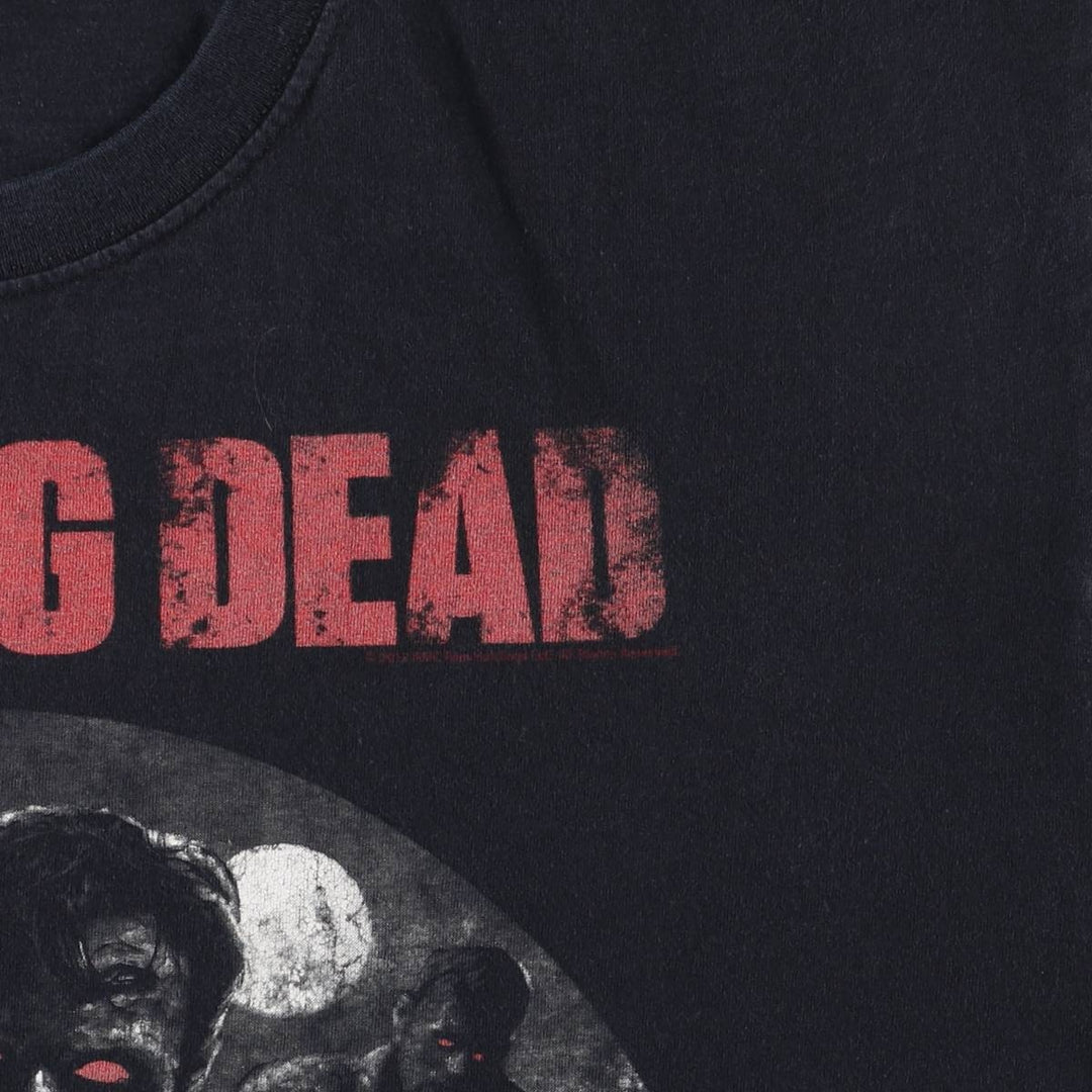 Jerzees THE WALKING DEAD Movie T-shirt for men (size L) unclear black type Vintage Second Hand