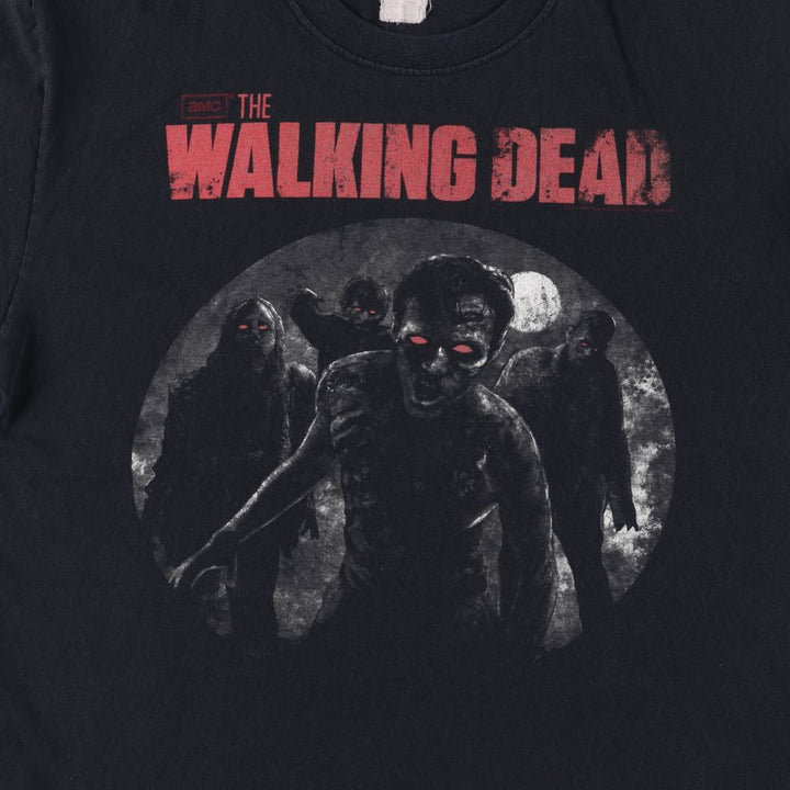 Jerzees THE WALKING DEAD Movie T-shirt for men (size L) unclear black type Vintage Second Hand