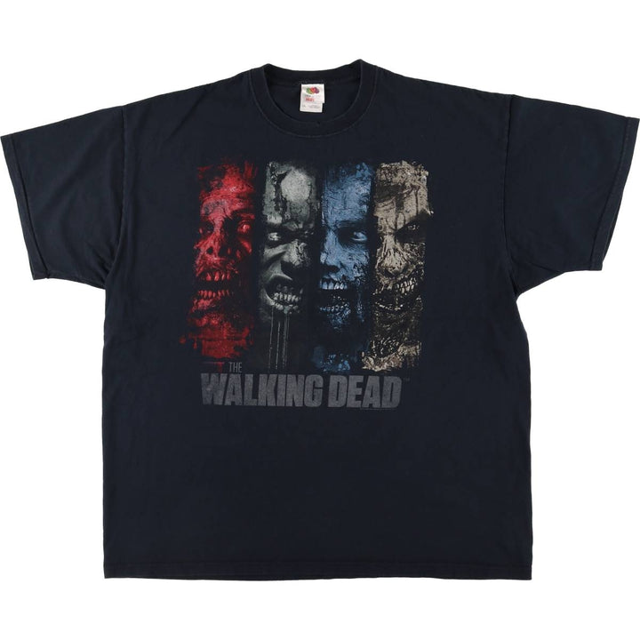 Fruit of the Loom FRUIT OF THE LOOM THE WALKING DEAD Walking Dead Movie T-shirt Men's XXL cotton black type Vintage Second Hand