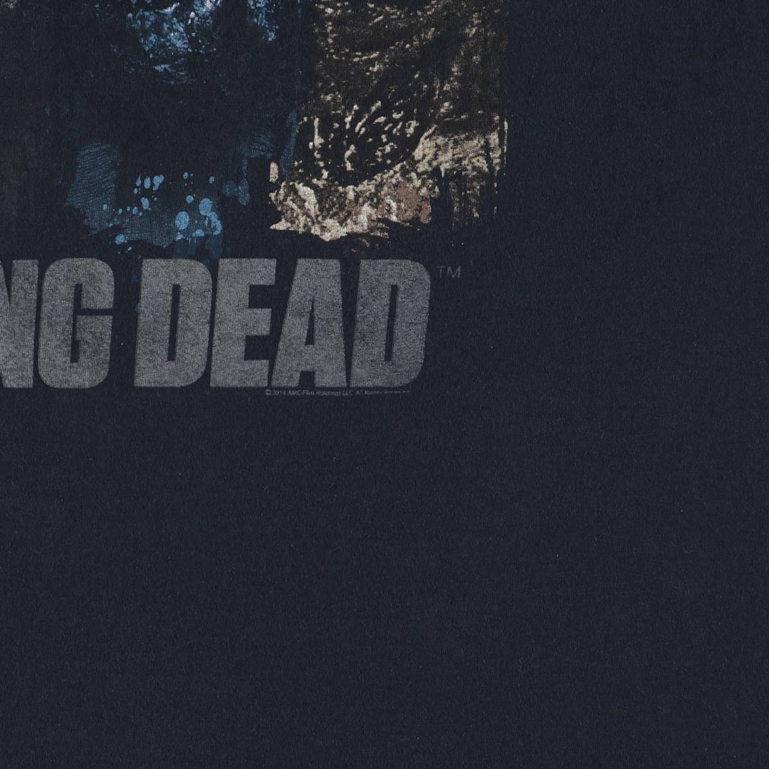 Fruit of the Loom FRUIT OF THE LOOM THE WALKING DEAD Walking Dead Movie T-shirt Men's XXL cotton black type Vintage Second Hand