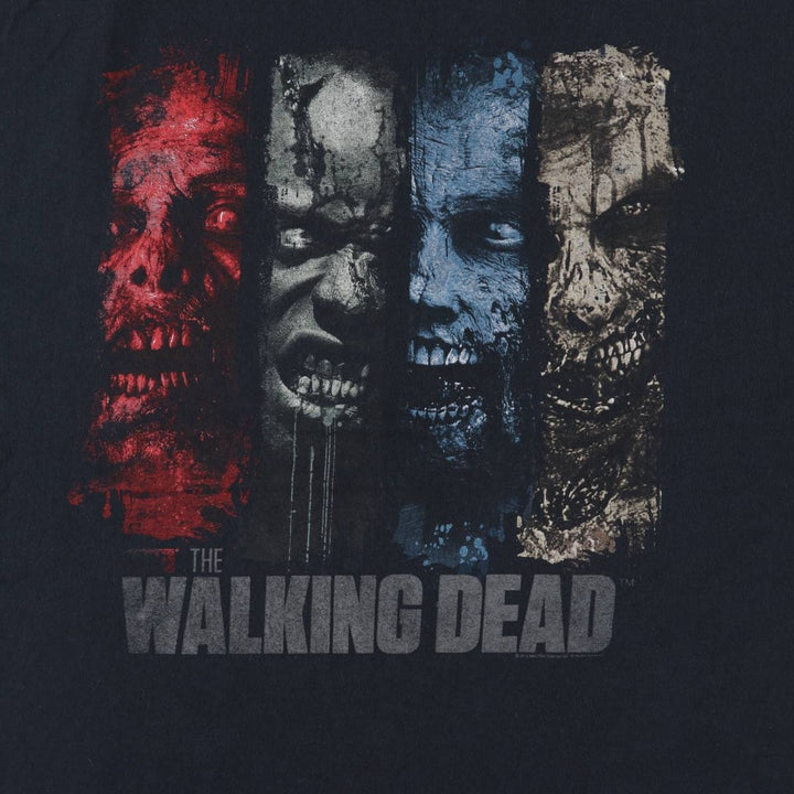 Fruit of the Loom FRUIT OF THE LOOM THE WALKING DEAD Walking Dead Movie T-shirt Men's XXL cotton black type Vintage Second Hand