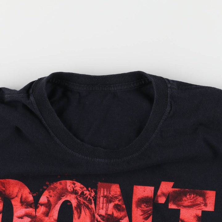 THE WALKING DEAD The Walking Dead Movie T-shirt Men's L size unclear black type Vintage Second Hand