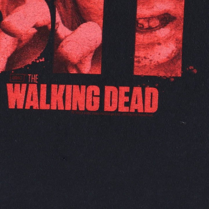 THE WALKING DEAD The Walking Dead Movie T-shirt Men's L size unclear black type Vintage Second Hand