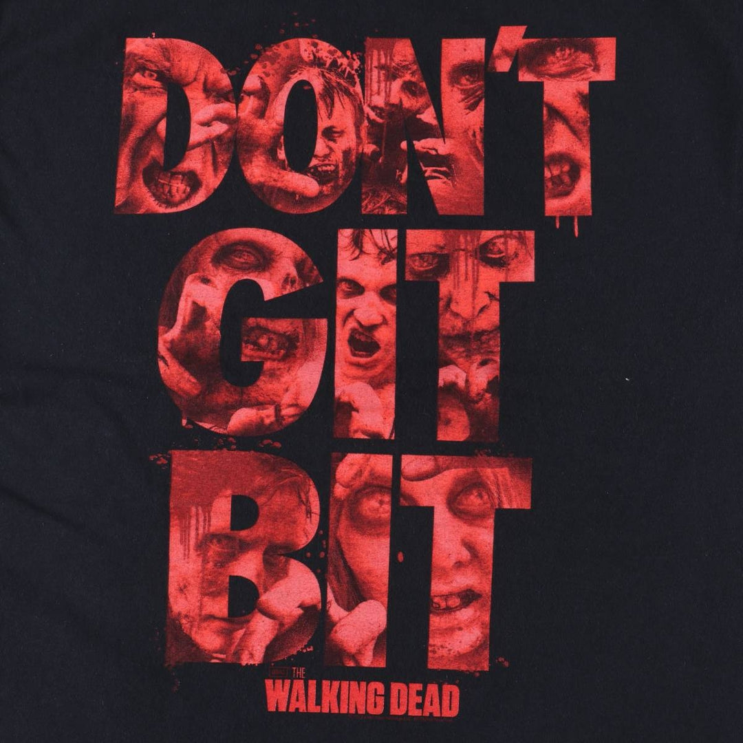 THE WALKING DEAD The Walking Dead Movie T-shirt Men's L size unclear black type Vintage Second Hand