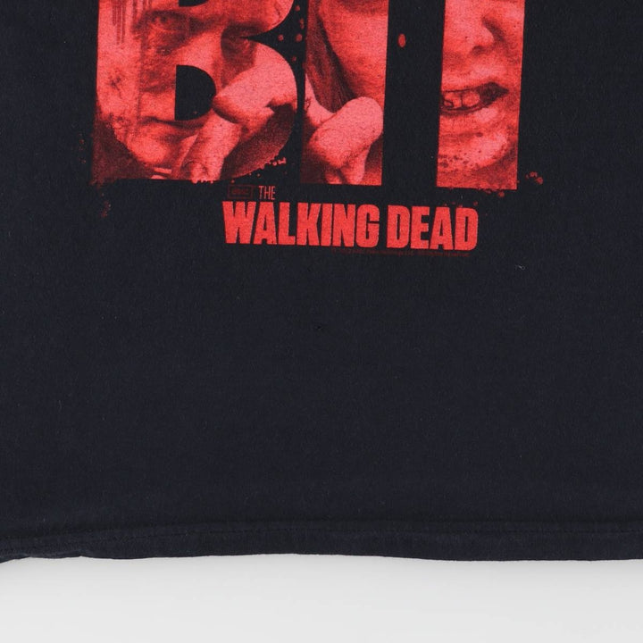 THE WALKING DEAD The Walking Dead Movie T-shirt Men's L size unclear black type Vintage Second Hand