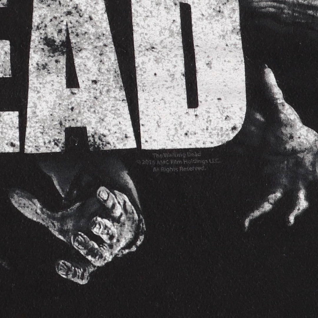 THE WALKING DEAD The Walking Dead Movie T-shirt Men's S size unclear black type Vintage Second Hand