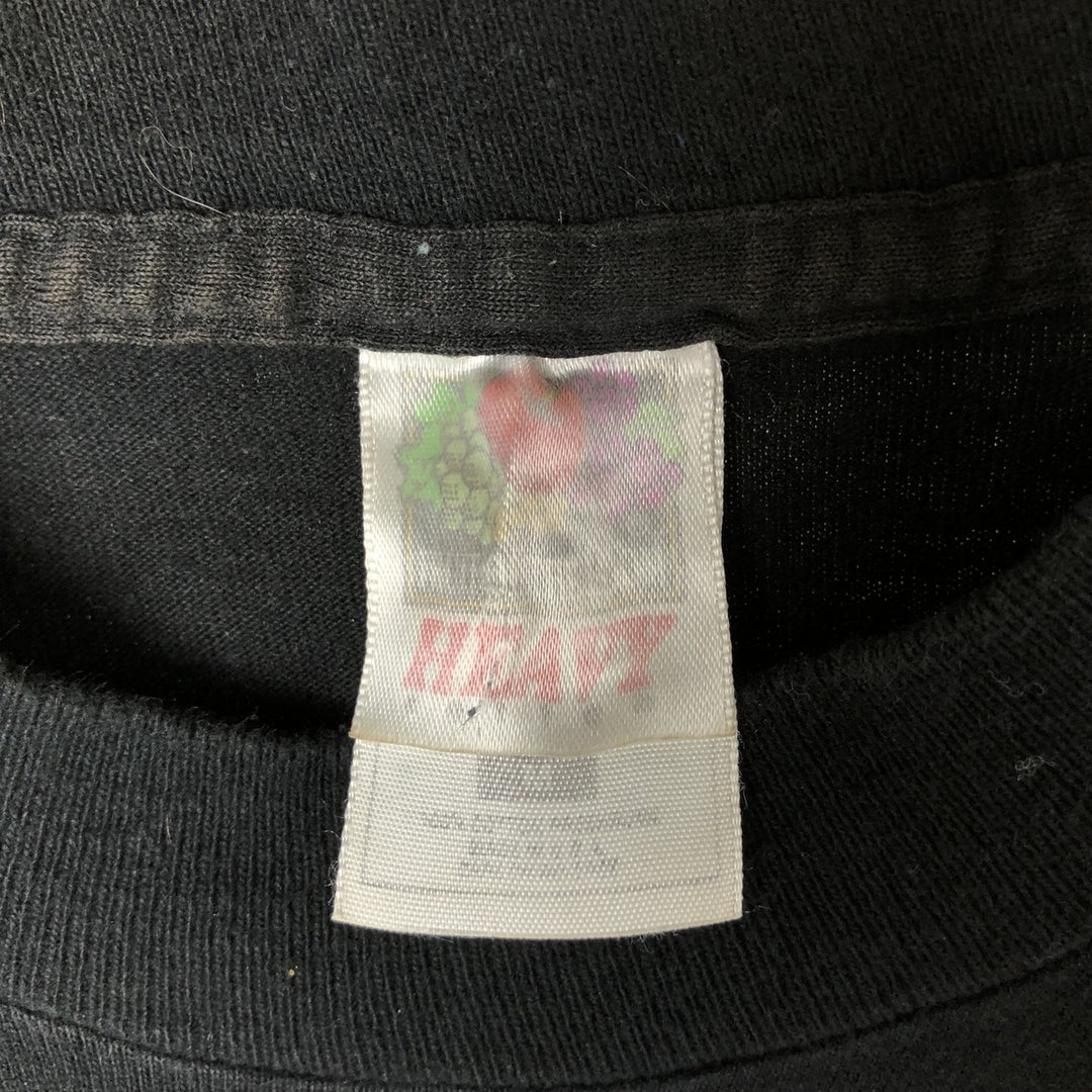 90'S Fruit of the Loom Heavy Cotton Plain Pocket T-Shirt Men's Medium Vintage cotton black type Vintage Second Hand