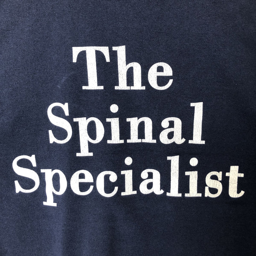 90'S SCREEN STARS Advertising T-shirt Made in USA Men's XL Vintage cotton navy blue type Vintage Second Hand