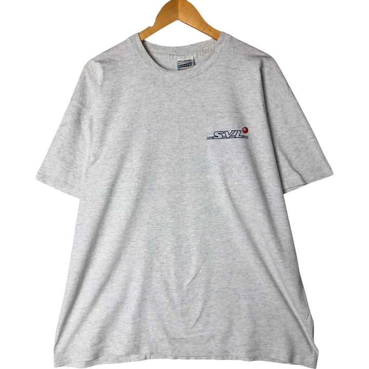 90'S Screen Stars Fruit of the Loom Back Print Advertising T-Shirt Made in USA Men's XL cotton gray type Vintage Second Hand