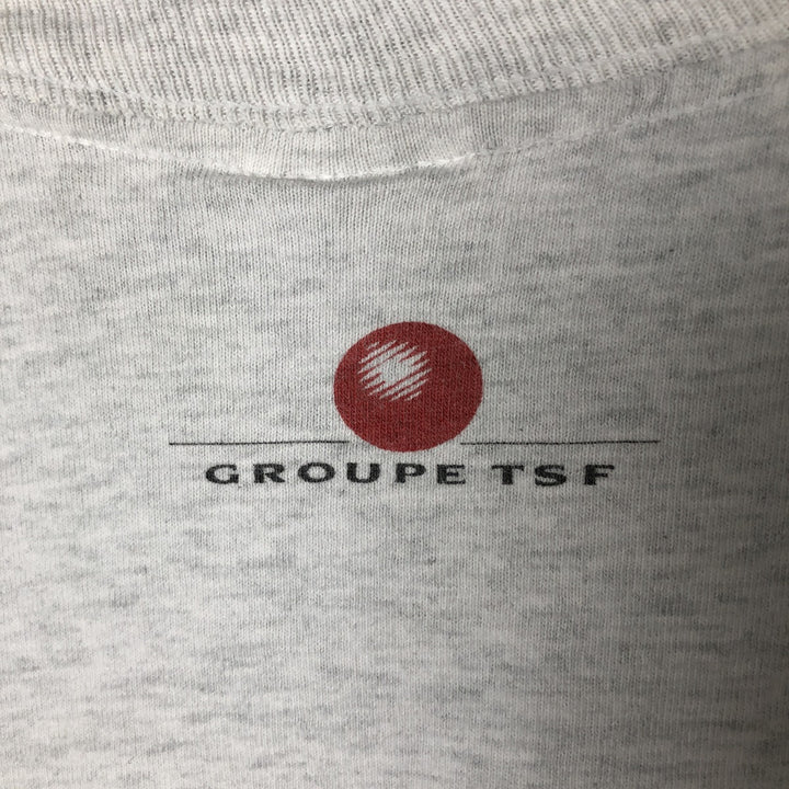 90'S Screen Stars Fruit of the Loom Back Print Advertising T-Shirt Made in USA Men's XL cotton gray type Vintage Second Hand
