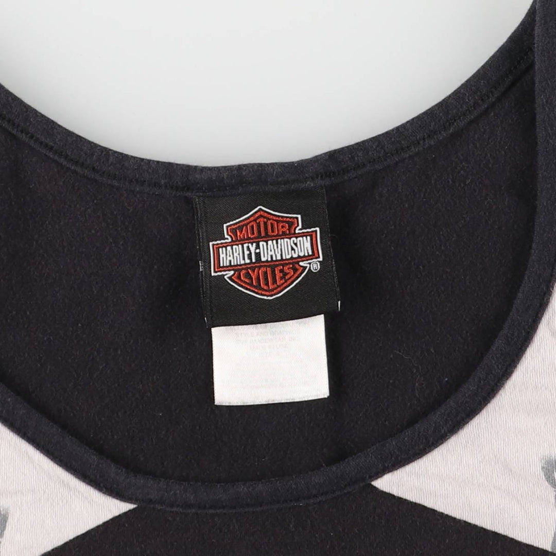 Harley-Davidson Tank Top Made in USA Women's S Size cotton gray type Vintage Second Hand