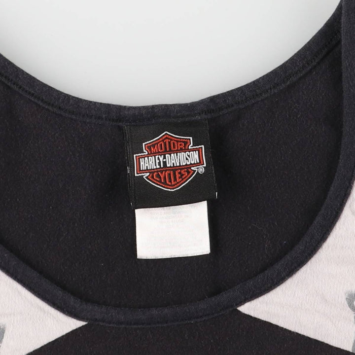Harley-Davidson Tank Top Made in USA Women's S Size cotton gray type Vintage Second Hand