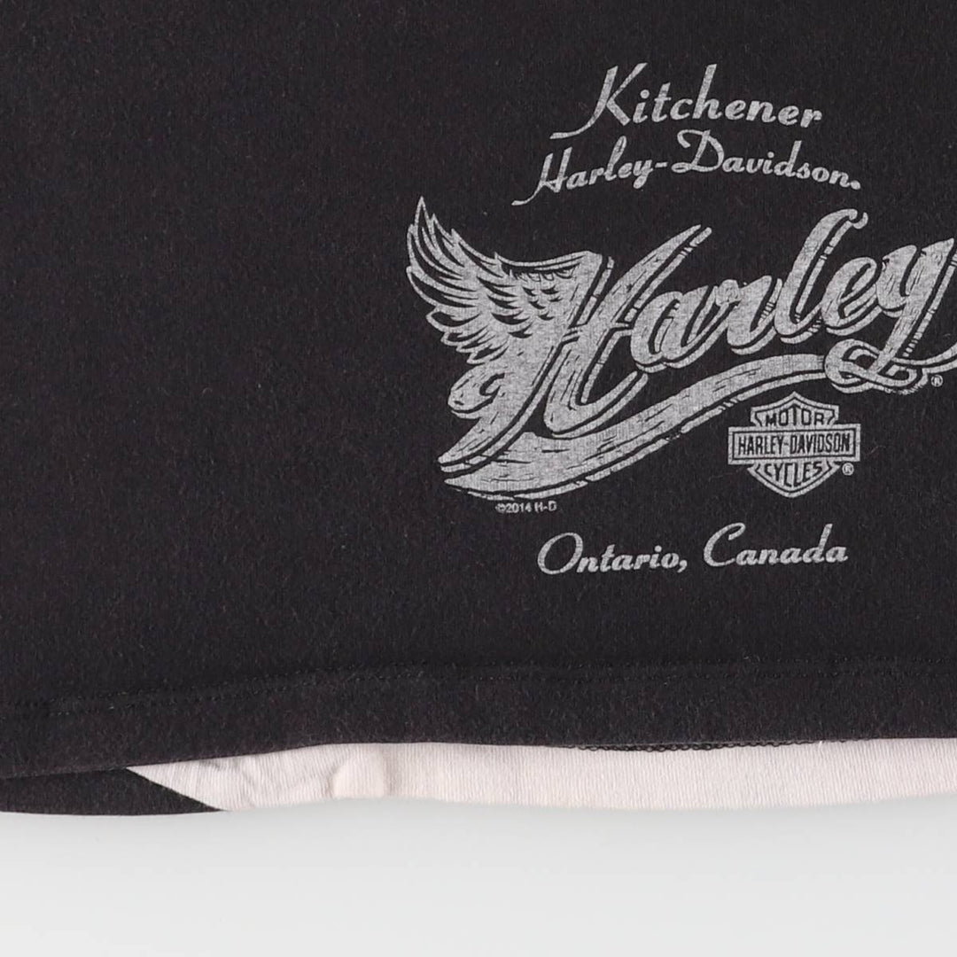 Harley-Davidson Tank Top Made in USA Women's S Size cotton gray type Vintage Second Hand