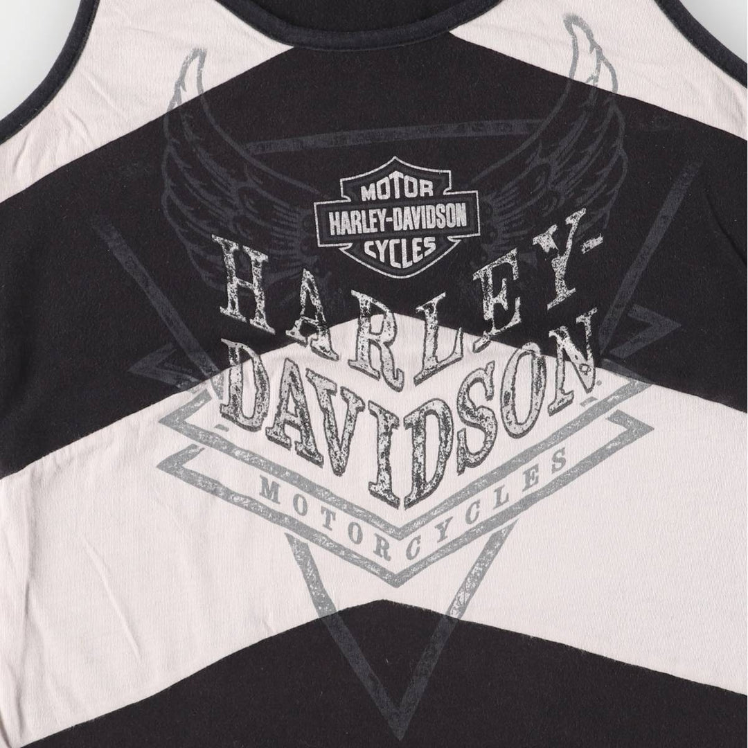 Harley-Davidson Tank Top Made in USA Women's S Size cotton gray type Vintage Second Hand