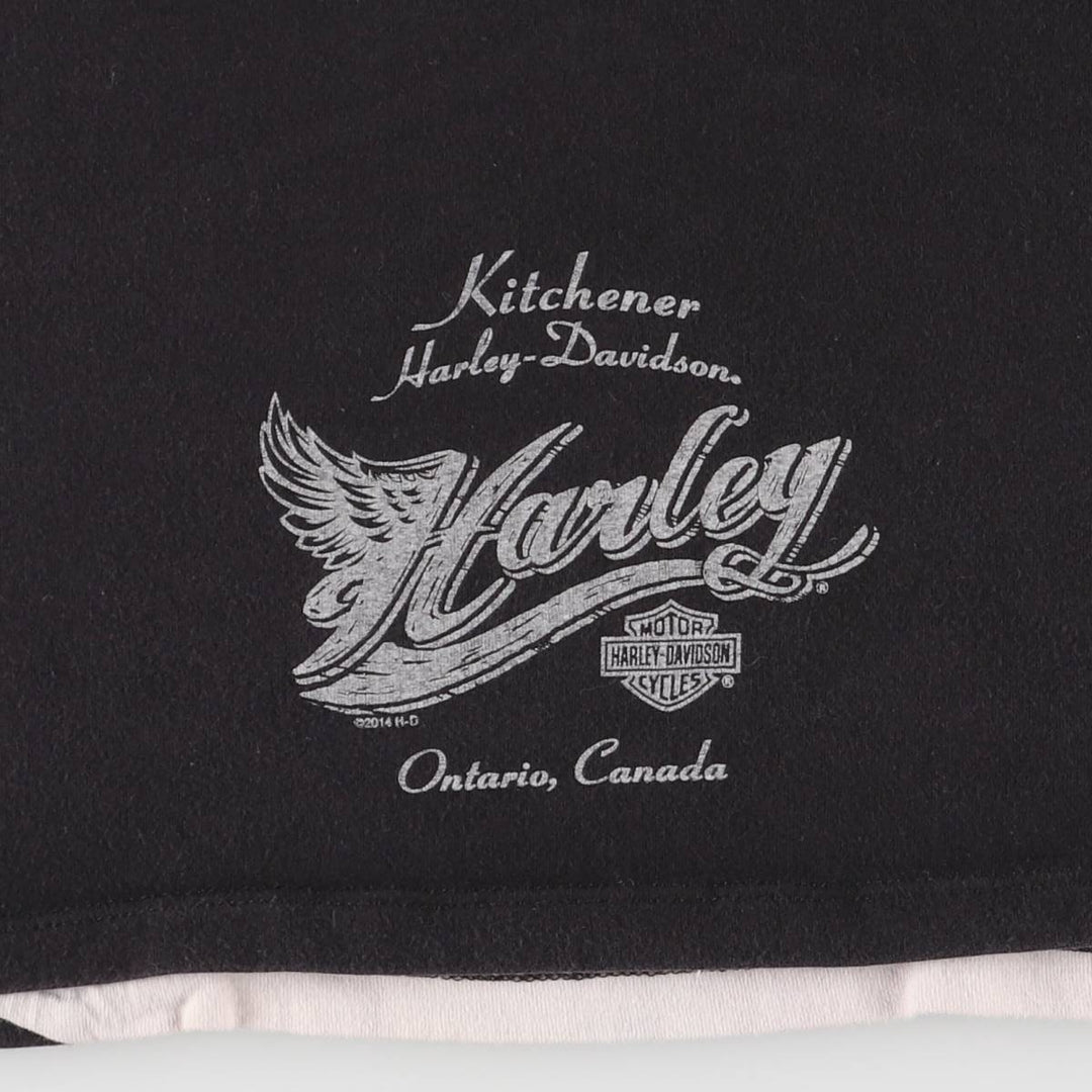 Harley-Davidson Tank Top Made in USA Women's S Size cotton gray type Vintage Second Hand