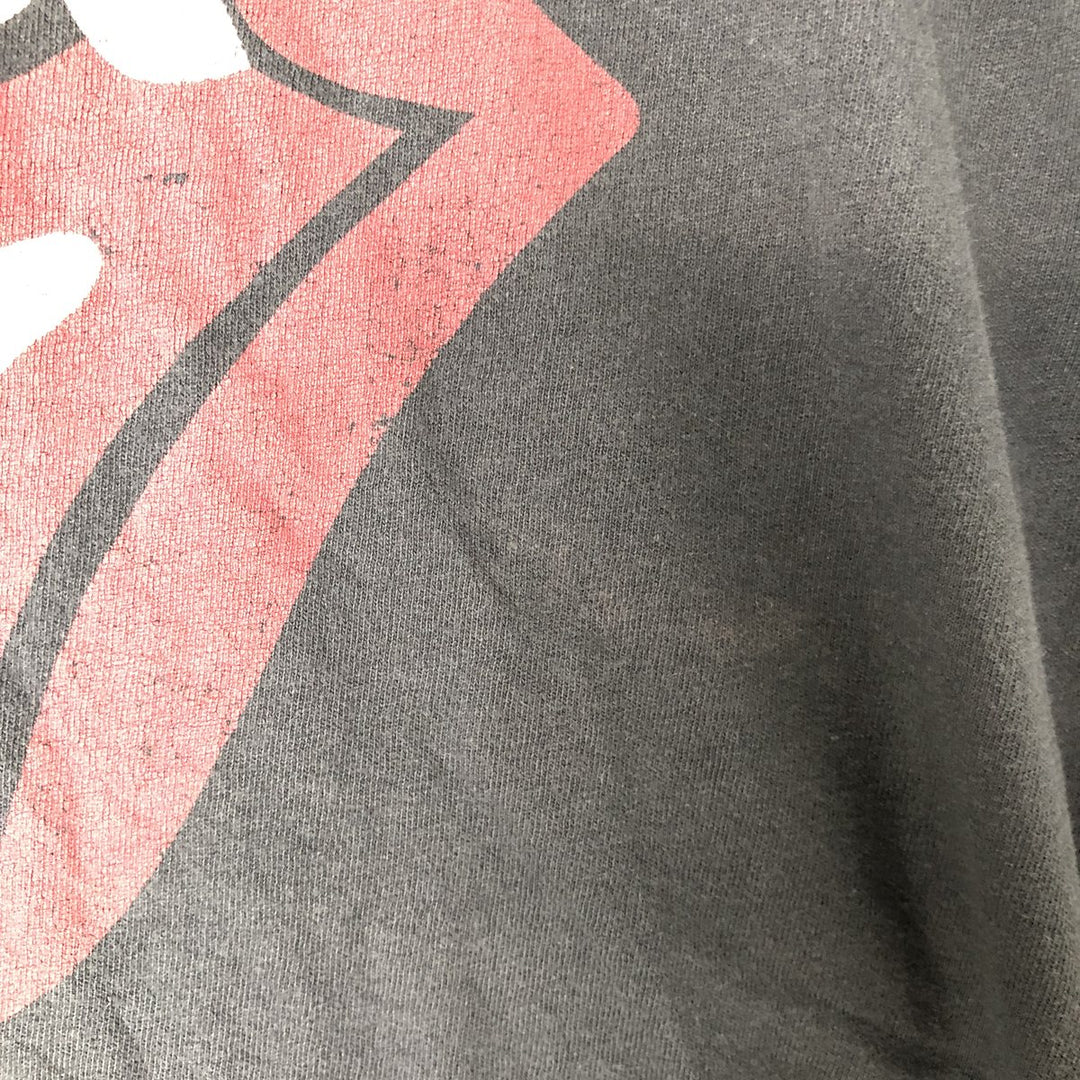 The Rolling Stones Band T-shirt, Band T, Men's L size cotton black type Vintage Second Hand