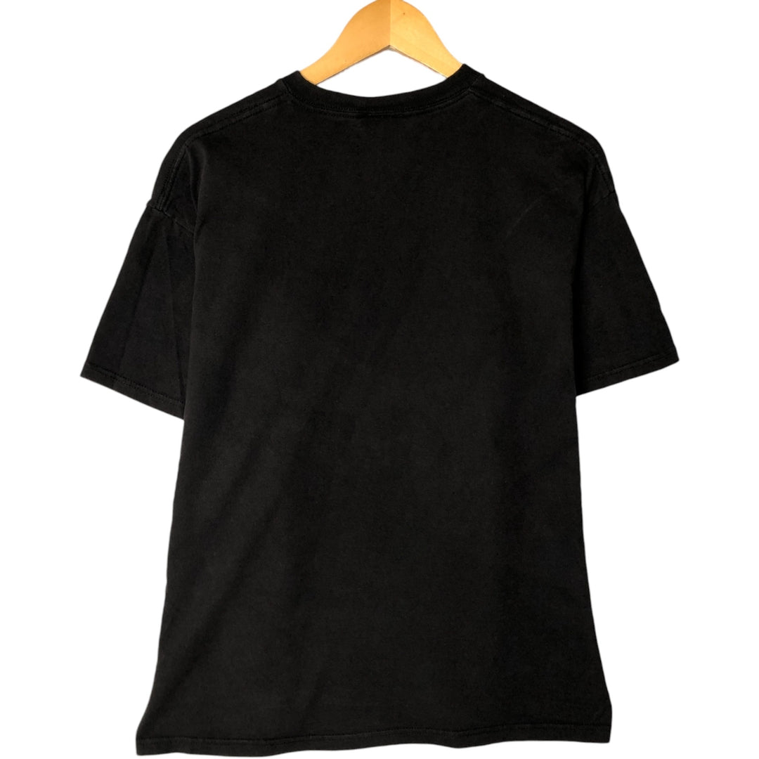 ZION JOHNNY CASH Johnny Cash Band T-shirt Band T Men's L size cotton black type Vintage Second Hand
