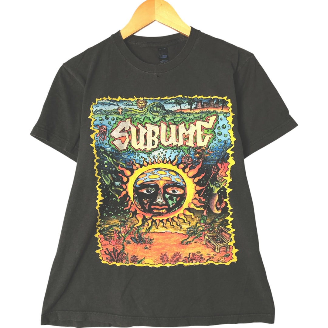 TULTEX SUBLIME Band T-shirt, Men's M size cotton Khaki type Vintage Second Hand