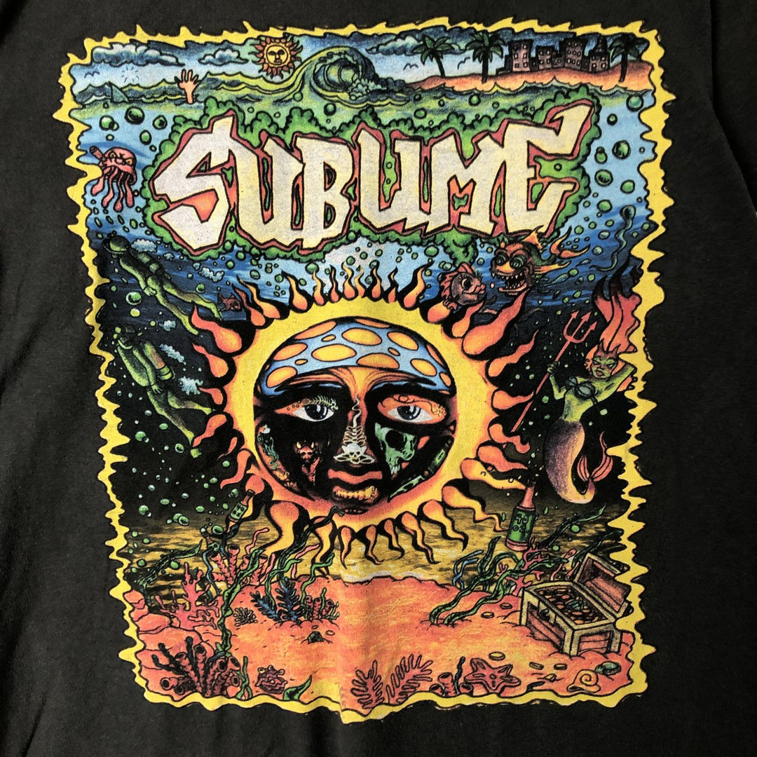 TULTEX SUBLIME Band T-shirt, Men's M size cotton Khaki type Vintage Second Hand