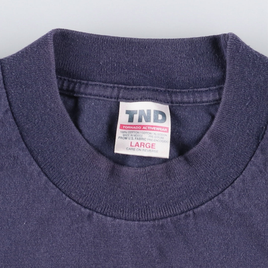 00'S TNT TURKCELL Turkcell Advertising T-shirt Men's L size cotton navy blue type Vintage Second Hand