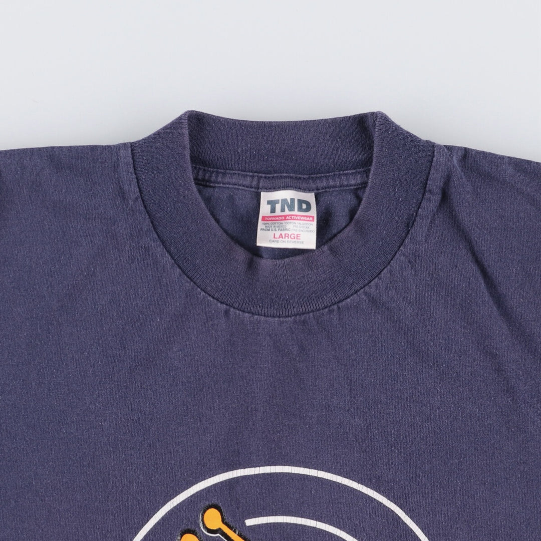 00'S TNT TURKCELL Turkcell Advertising T-shirt Men's L size cotton navy blue type Vintage Second Hand