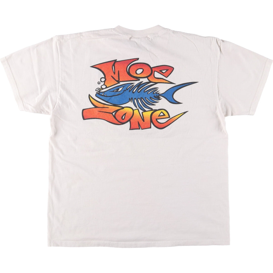 90'S Lee printed T-shirt, made in USA, men's size L, vintage cotton white type Vintage Second Hand