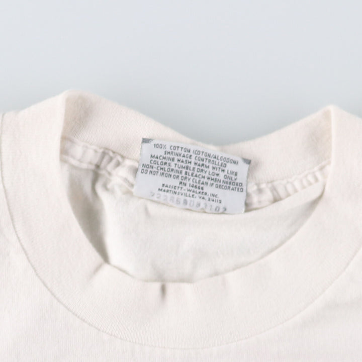 90'S Lee printed T-shirt, made in USA, men's size L, vintage cotton white type Vintage Second Hand