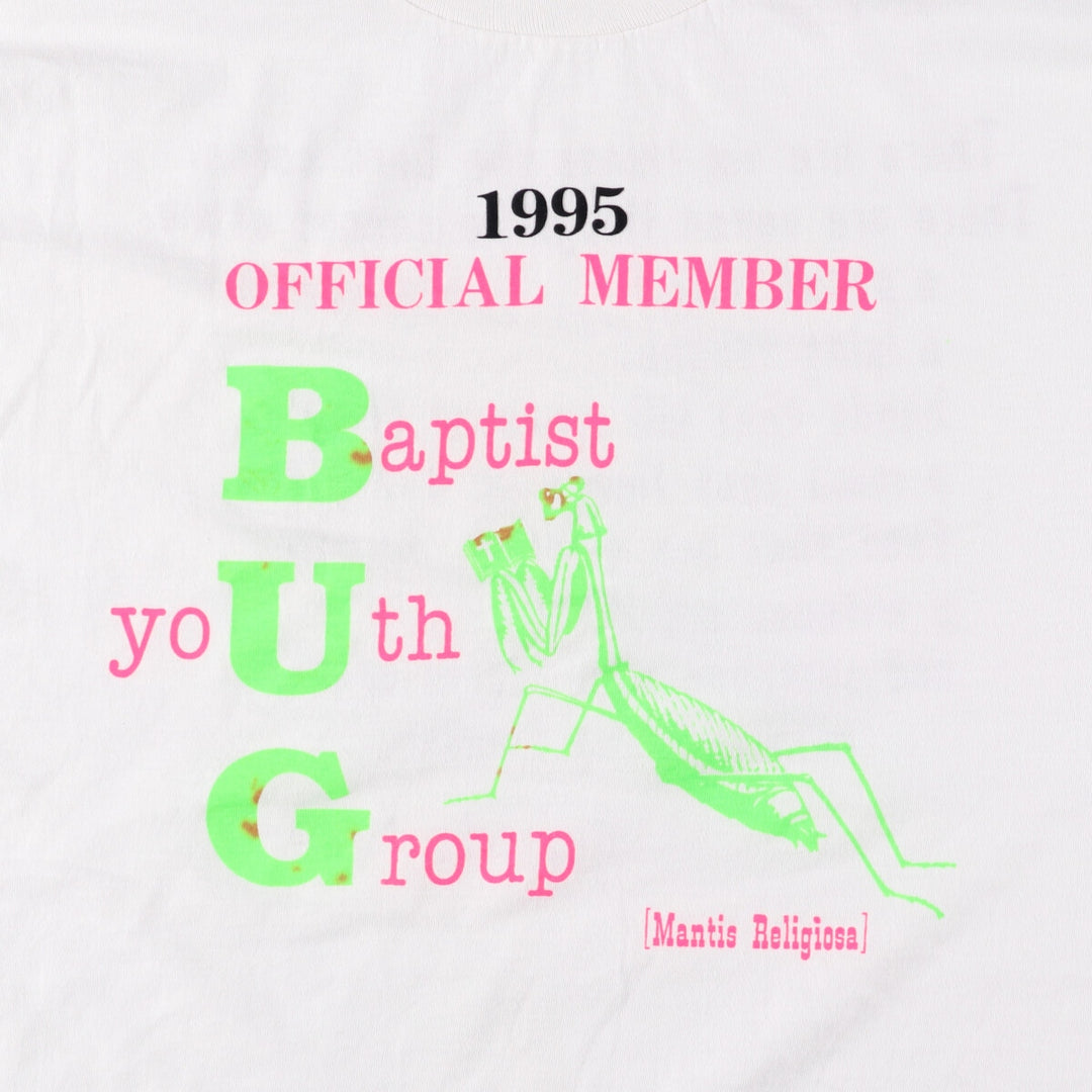 90'S Fruit of the Loom Best Message Print T-Shirt Made in USA Men's XL Vintage cotton white type Vintage Second Hand