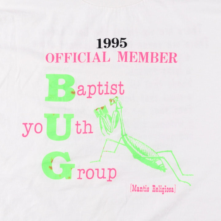 90'S Fruit of the Loom Best Message Print T-Shirt Made in USA Men's XL Vintage cotton white type Vintage Second Hand