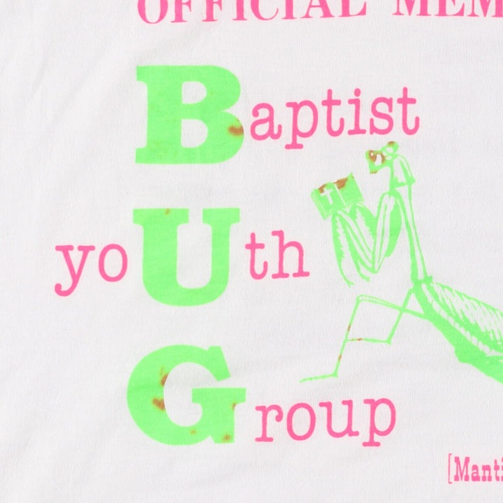 90'S Fruit of the Loom Best Message Print T-Shirt Made in USA Men's XL Vintage cotton white type Vintage Second Hand