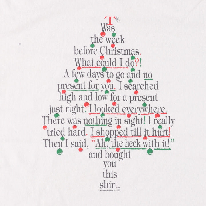 90'S PHILADELPHIA T-SHIRT MUSEUM Message Print T-shirt Made in USA Men's L size Vintage cotton white type Vintage Second Hand
