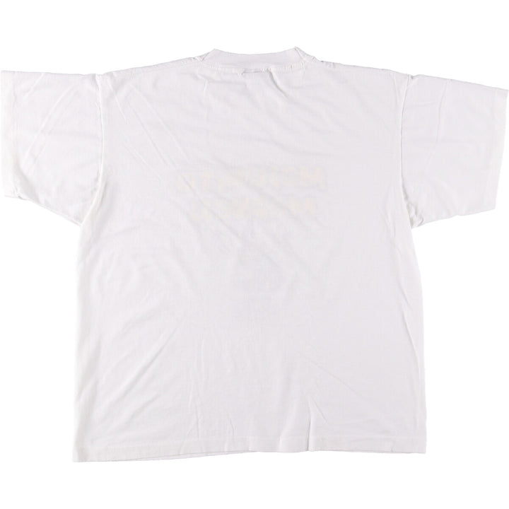 90'S Screen Stars Best Printed T-shirt Made in USA Men's XL Vintage cotton white type Vintage Second Hand