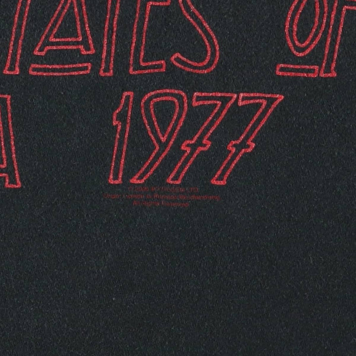 LED ZEPPELIN Led Zeppelin Band T-shirt Band T Men's M size unclear black type Vintage Second Hand
