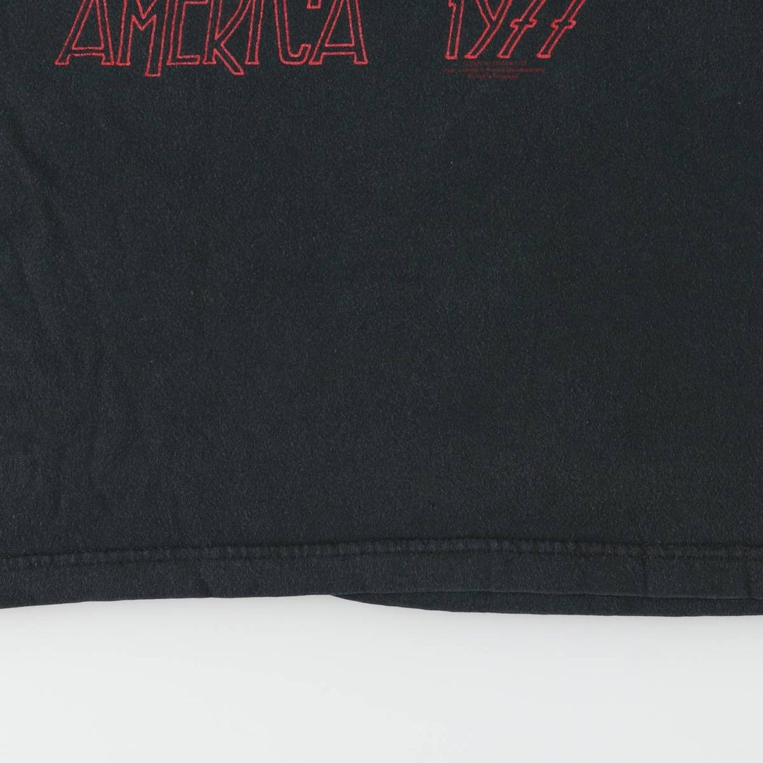 LED ZEPPELIN Led Zeppelin Band T-shirt Band T Men's M size unclear black type Vintage Second Hand