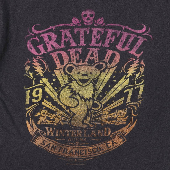 ZION GREATFUL DEAD Grateful Dead Made in USA Men's M size cotton black type Vintage Second Hand