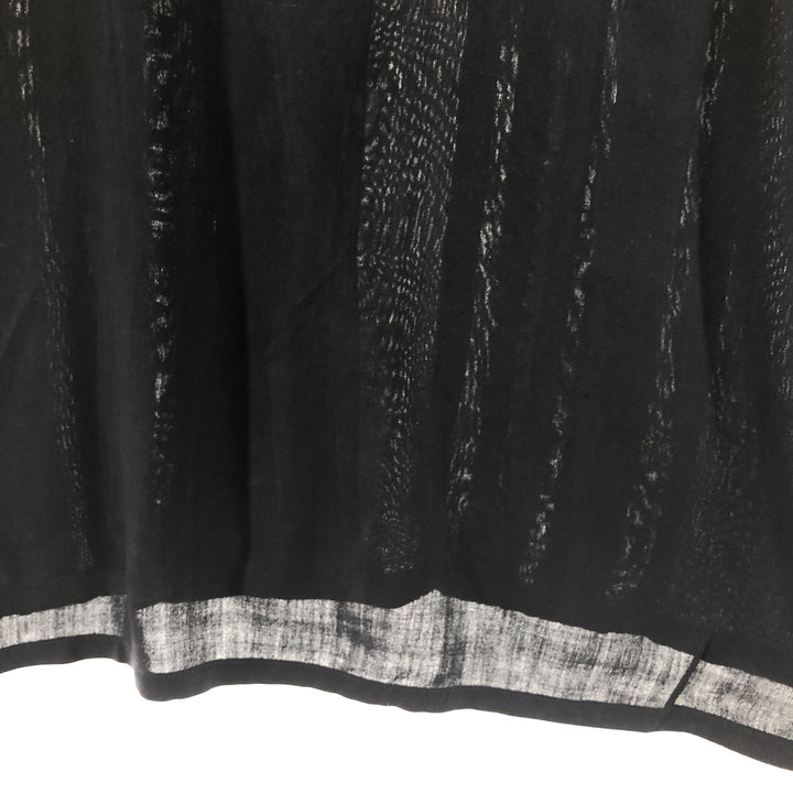 AXIST Short Sleeve Silk Shirt, Men's XL Size, Open Collar, Box Shirt, Two Tone silk black type Vintage Second Hand