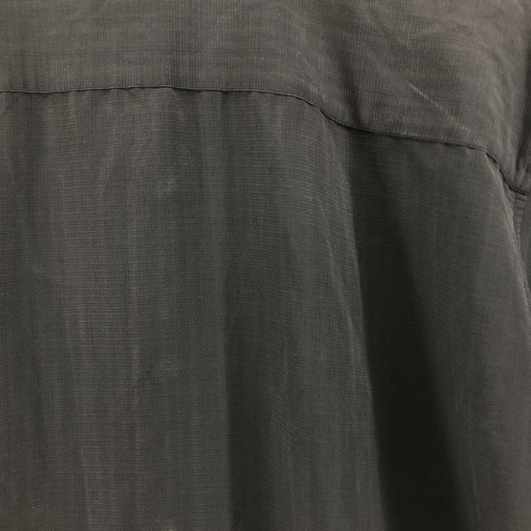 CHEROKEE Two-tone open collar short sleeve box shirt, men's XL size unclear gray type Vintage Second Hand